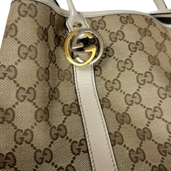GUCCI Cream Canvas Tote Bag - Picture 11 of 11